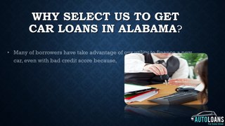 Auto Loans in Alabama