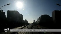 Beijing lifts smog red alert as blue skies return