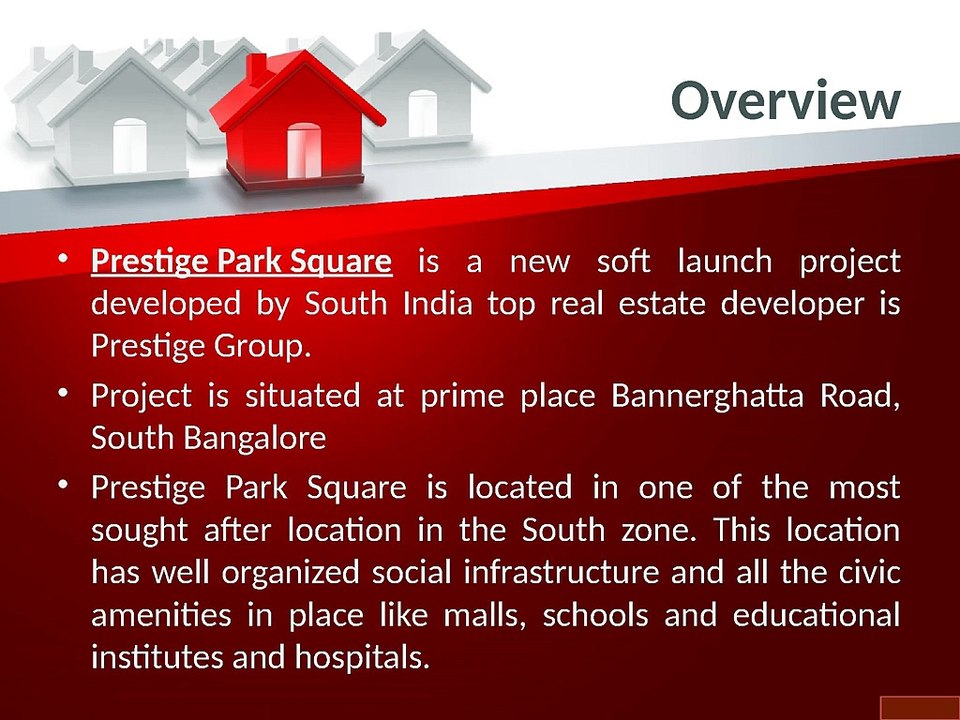 Prestige Park Square Bangalore Prelaunch Apartment