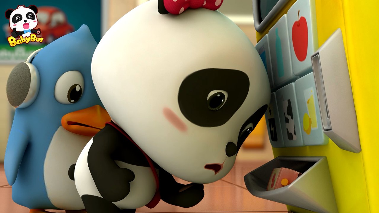 What's in Vending Machine? | Baby Panda's Cool Car | Magical Chinese Character | BabyBus Cartoon