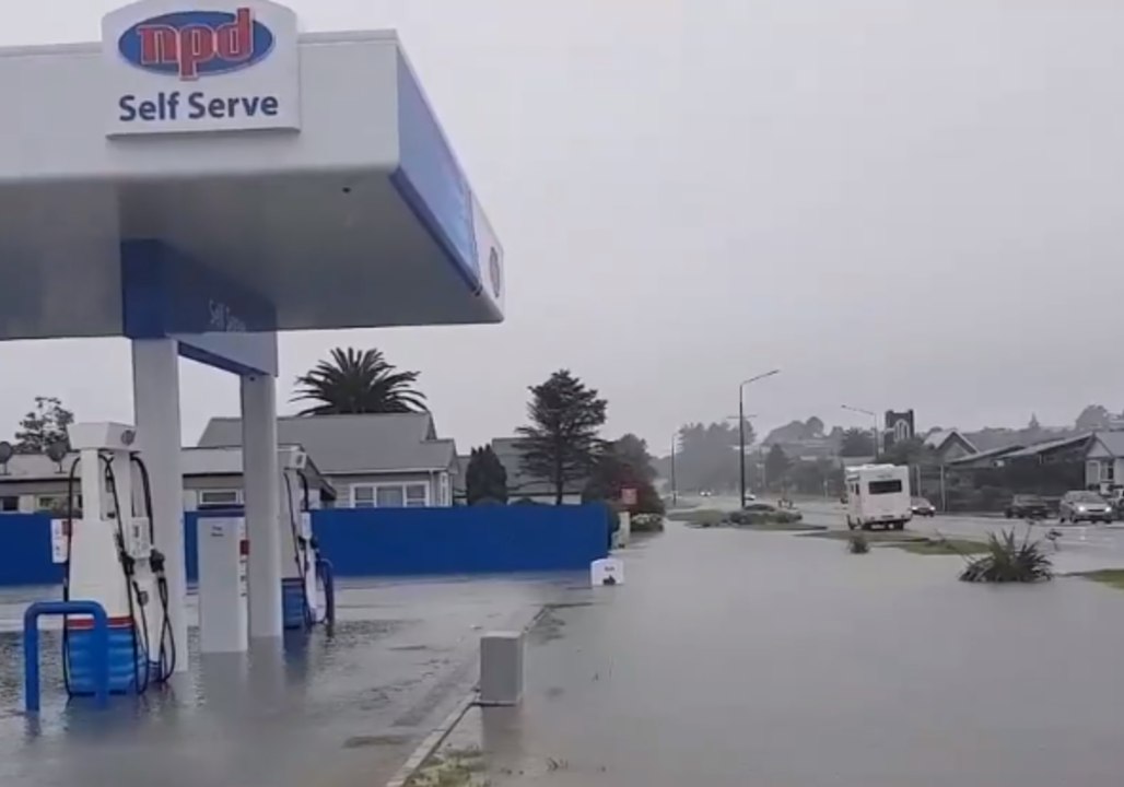 Flooding After Torrential Rain on New Zealand's West Coast