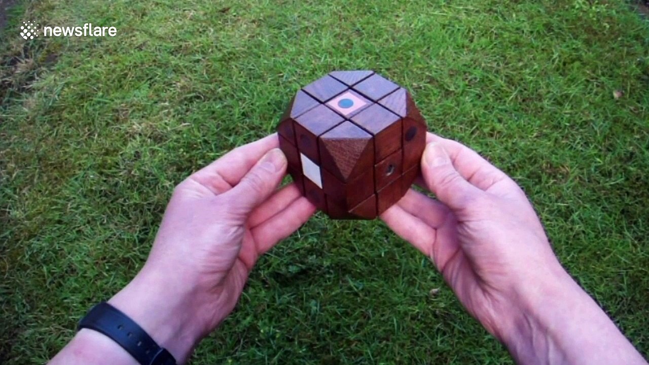 Man builds replica of original Rubik's Cube wooden prototype - video ...