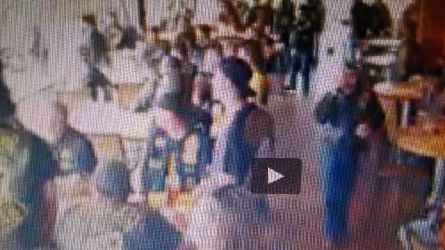 Bandidos Cossacks Waco CCTV Footage Patio (2015)