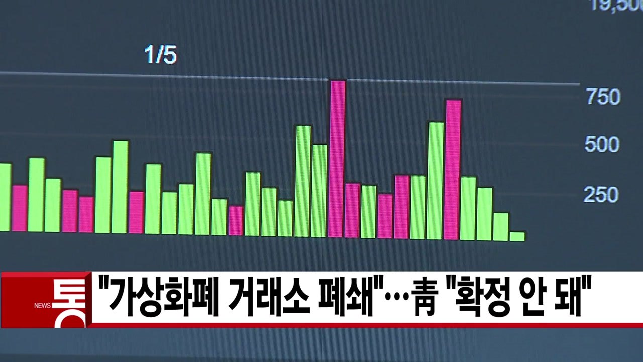 [YTN 실시간뉴스] "가상화폐 거래소 폐쇄"...靑 "확정 안 돼" / YTN