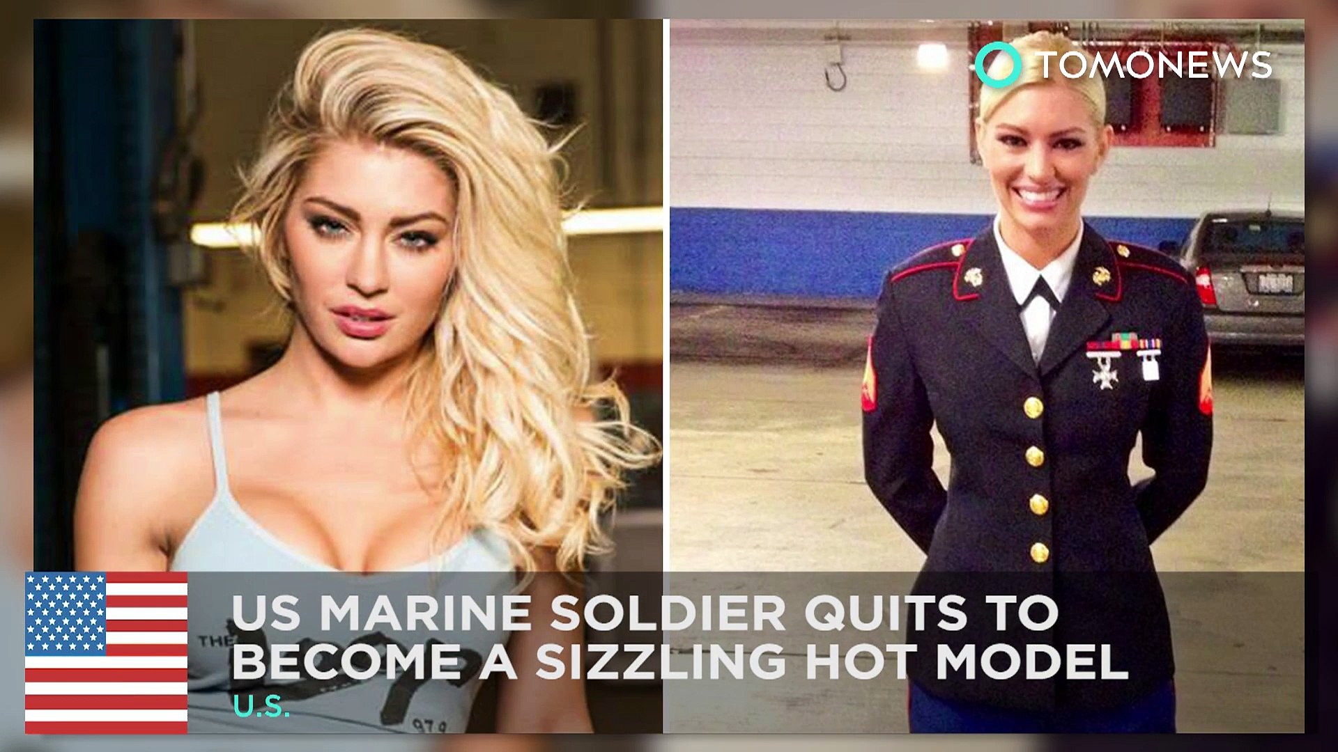 Female Marine changes career to become a super hot lingerie model -  TomoNews - video Dailymotion