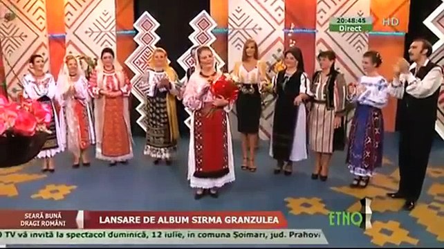 Sirma Granzulea - Of, mi dor, taicuta tare (Seara buna, dragi romani! - ETNO TV - 10.07.2015)