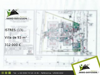 Villa A vendre Istres 93m2 - 312 000 Euros