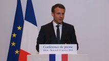 Conférence de presse d'Emmanuel Macron à l'Ambassade de France en Chine