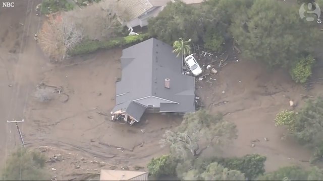 Enormes coulées de boues filmées de Drone en Californie suite aux pluie torrentielles !