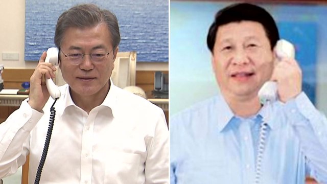 문 대통령-시진핑 주석 '핫라인' 이후 첫 통화... 관계개선과 비핵화 적극 지지 / YTN
