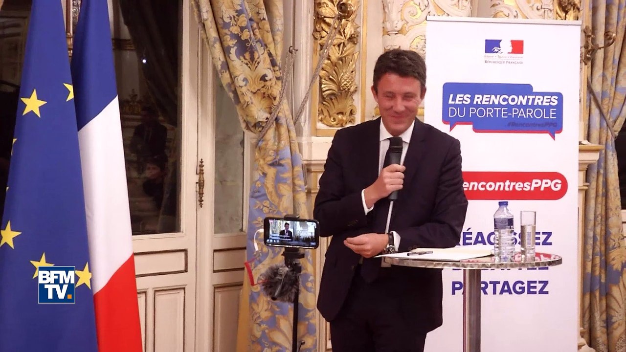 Benjamin Griveaux, le porte-parole itinérant du gouvernement