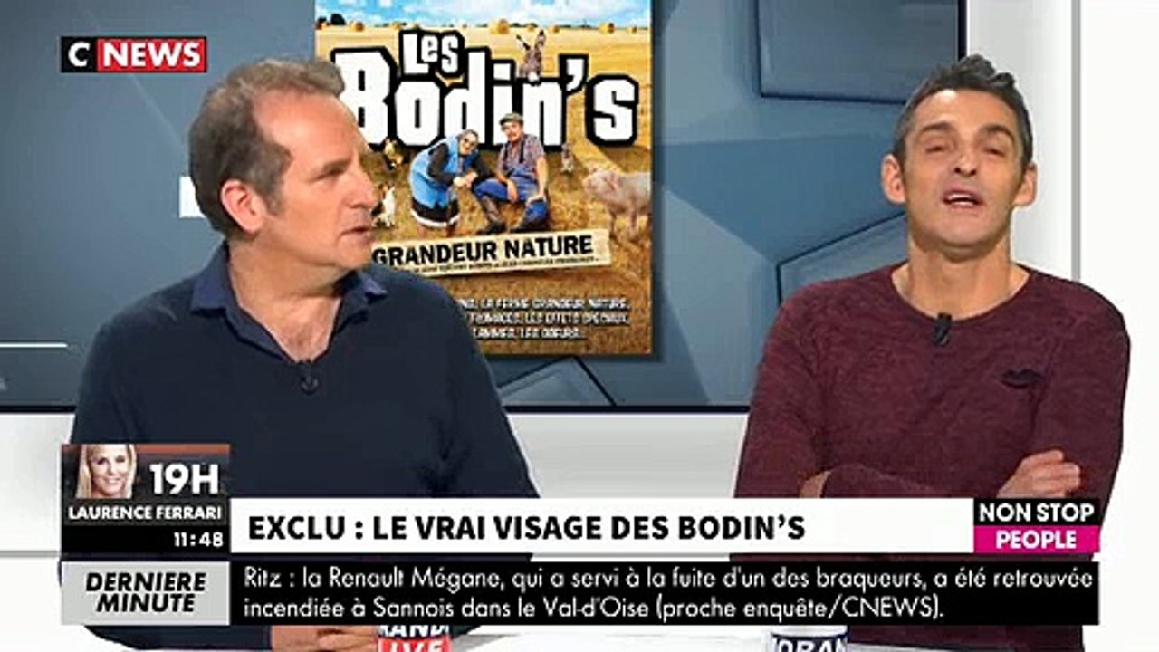 Découvrez Les Bodins sans maquillage ! C'était ce midi sur CNews et Non Stop People dans "Morandini Live" - VIDEO