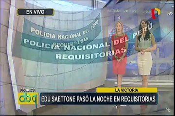 Edu Saettone pasó la noche en la División de Requisitorias en la Victoria