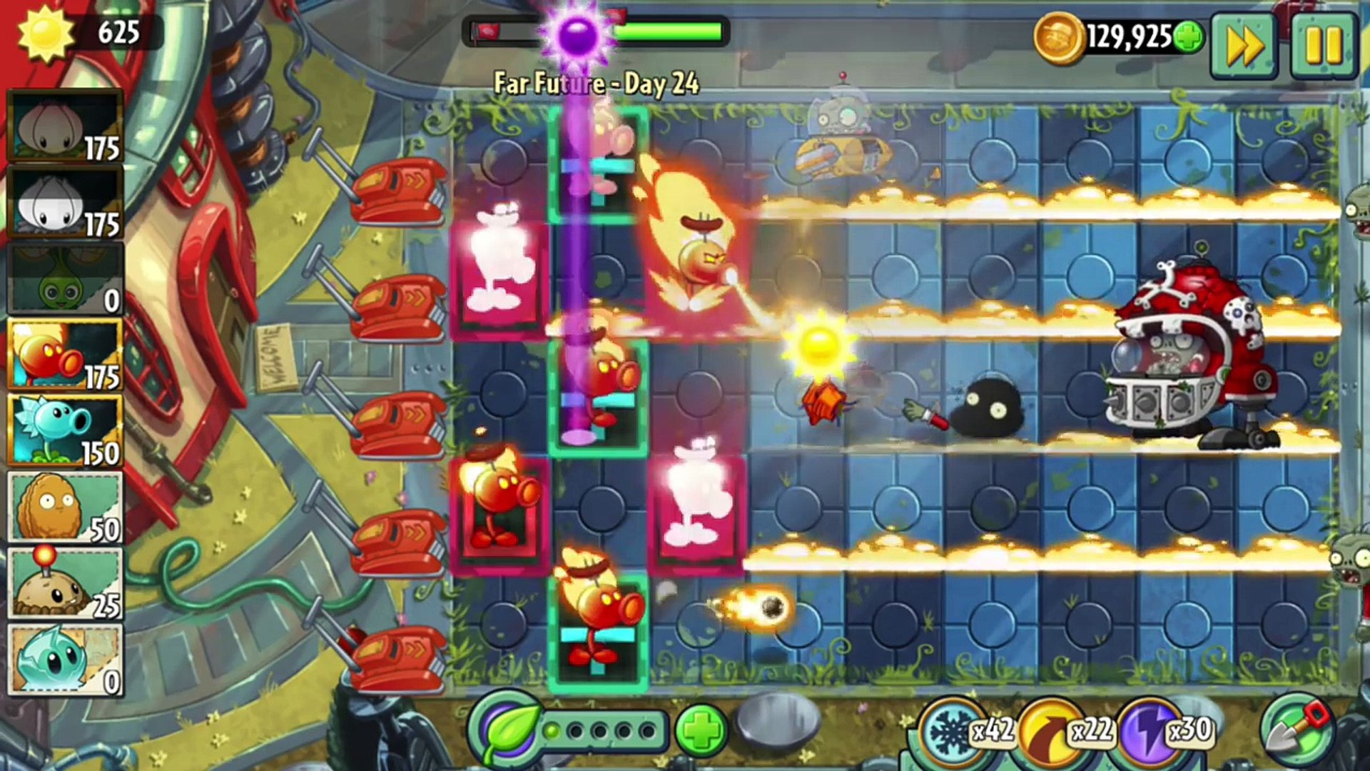 Plants Vs Zombies 2 Mod Snow Vs Fire Peashooter Challenge Pvz 2