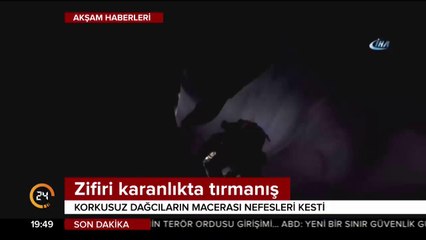 Zifiri karanlıkta tırmanış