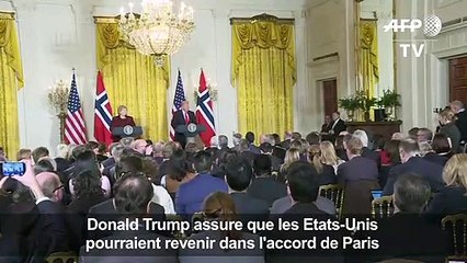 Trump: les Etats-Unis pourraient revenir dans l'accord de Paris