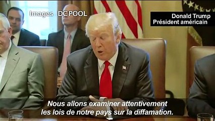 Trump veut changer les lois américaines sur la diffamation