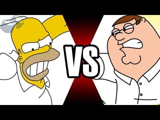 HOMER SIMPSON VS PETER GRIFFIN | BATALHA MORTAL | Ei Nerd