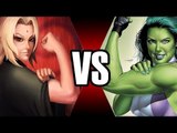 TSUNADE VS SHE-HULK | BATALHA MORTAL | Ei Nerd