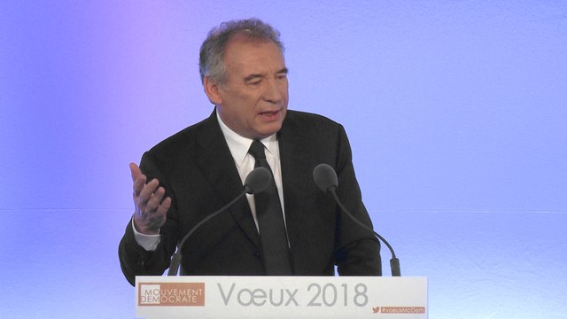 François Bayrou, voeux à la presse - 110118