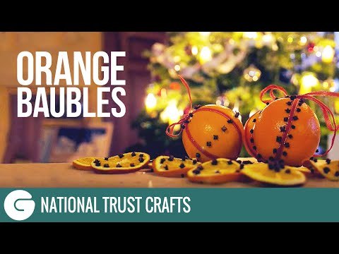 National Trust Crafts: Christmas Scented Orange Decorations