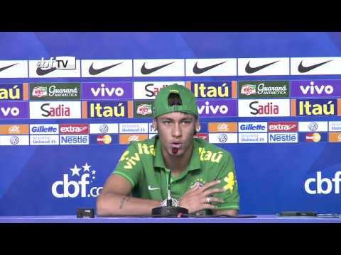 Notícias da Seleção: Neymar e Réver dão entrevista coletiva em Brasília