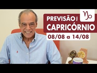 CAPRICÓRNIO - PREVISÃO SEMANAL 08/08 A 14/08