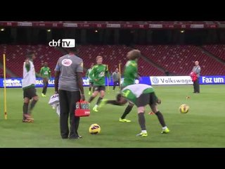 Seleção treina no Ninho do Pássaro