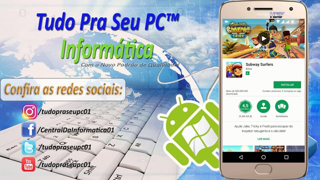 TUTORIAL ANDROID - Baixar, instalar e jogar o Subway Surfers