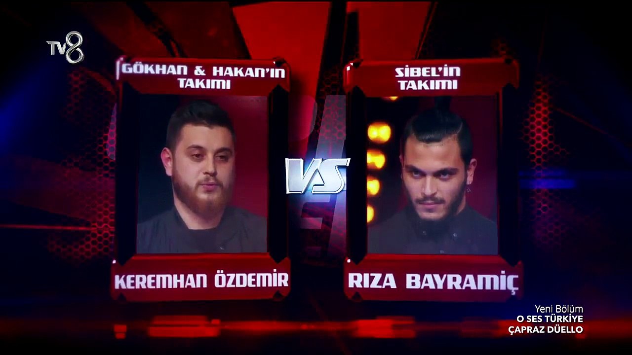 Keremhan ve Rıza'nın çapraz düellosu  - O Ses Türkiye