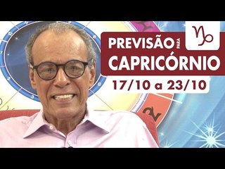 CAPRICÓRNIO  - PREVISÃO SEMANAL 17/10 A 23/10