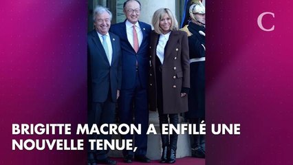 Brigitte Macron en Chine : élégante dans une (inhabituelle) longue robe rouge