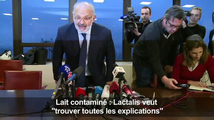 Lait contaminé: Lactalis veut "trouver toutes les explications"