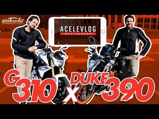 BMW G 310 R OU KTM DUKE 390? COM CASSIO CORTES E GERSON CAMPOS - ACELEVLOG #10