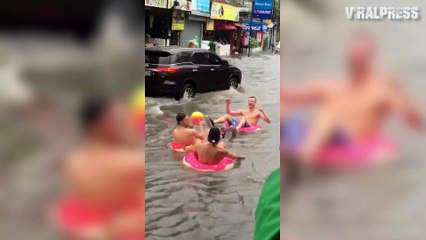 Just Chilling Out During A Flood