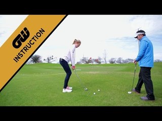 Coaching Anna: Chipping from uphill lies