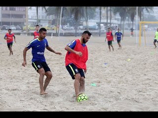 Seleção Brasileira de Beach Soccer em preparação para o Grand Prix na China