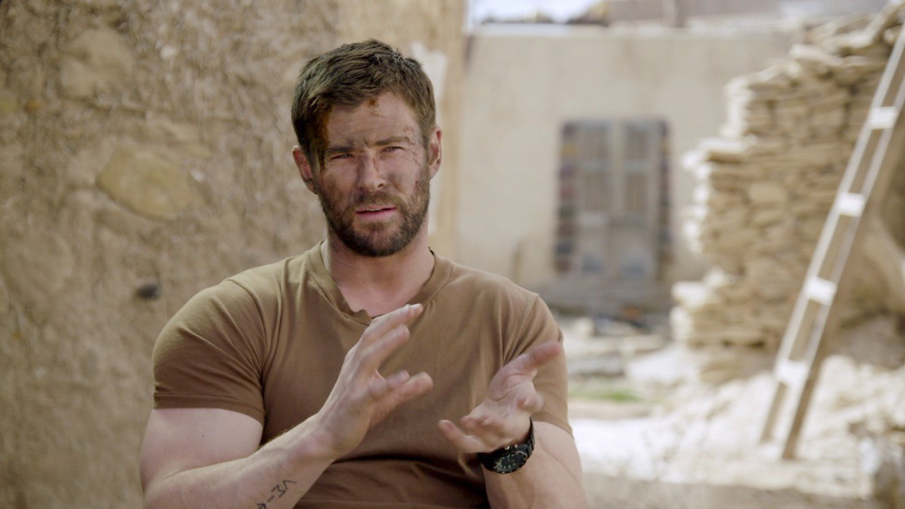 Chris Hemsworth Attends Military Class For '12 Strong'