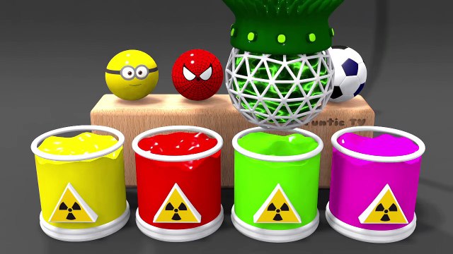 Creative Learning to Colors -Soccer Balls for Children - Balloons Balls and Kinder Surprise for Kids