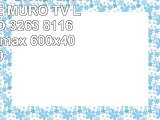 TecTake SUPPORTO STAFFA PARETE MURO TV LCD TFT LED 3263 81160 cm VESA max 600x400