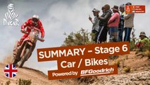 Summary - Car/Bike - Stage 6 (Arequipa / La Paz) - Dakar 2018