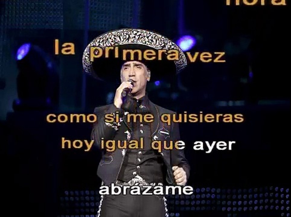 ABRAZAME - ALEJANDRO FERNANDEZ - KARAOKE - PISTA Y LETRA