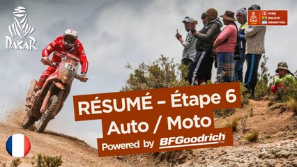 Résumé - Auto/Moto - Étape 6 (Arequipa / La Paz) - Dakar 2018