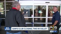 Sam’s Club closures to affect Valley stores