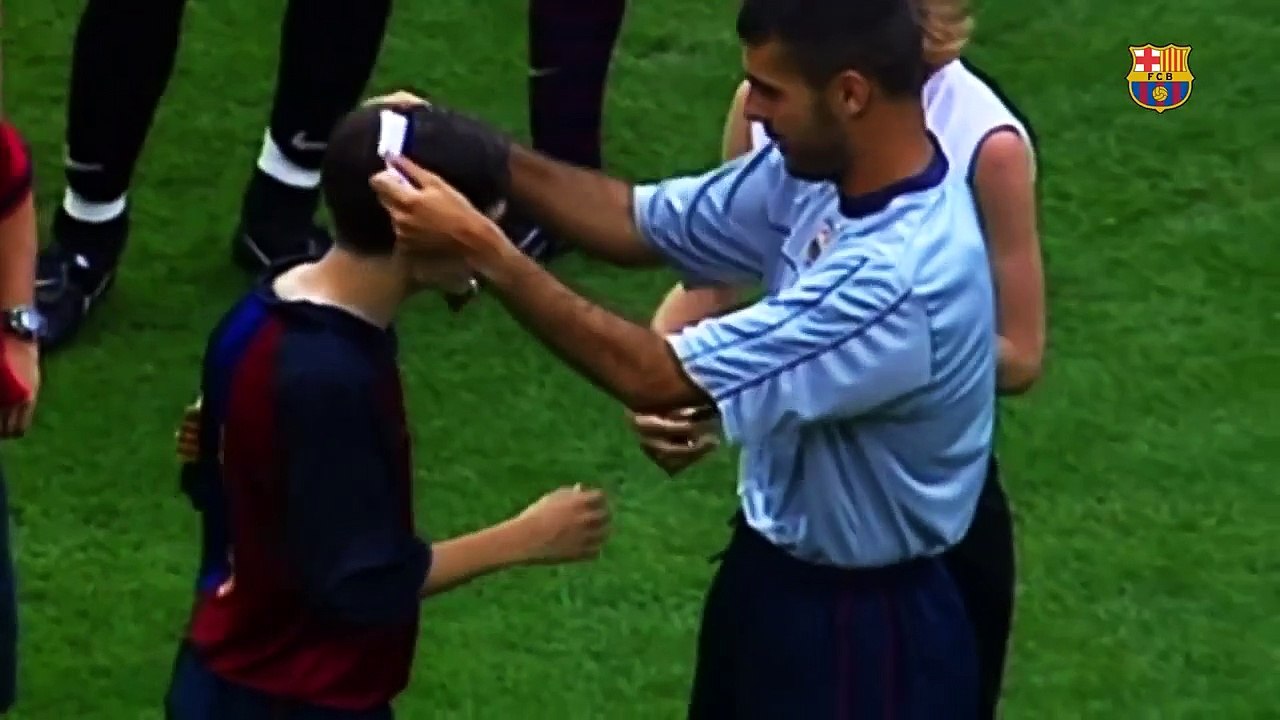 les joueurs de Barcelone quand étaient enfants