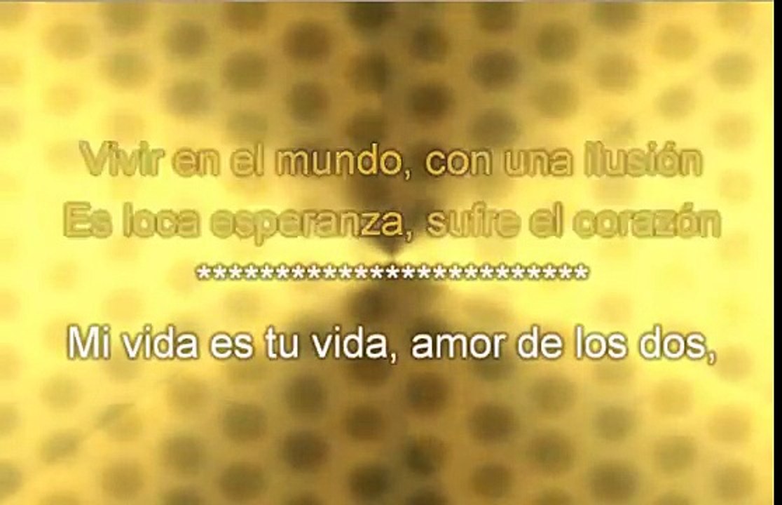 AMOR DE LOS DOS - VICENTE FERNANDEZ - KARAOKE - PISTA Y LETRA