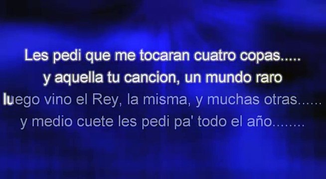 BORRACHO TE RECUERDO - VICENTE FERNANDEZ - KARAOKE - PISTA Y LETRA
