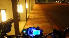 Motorcycle 4 LED Dual Lights on the Road