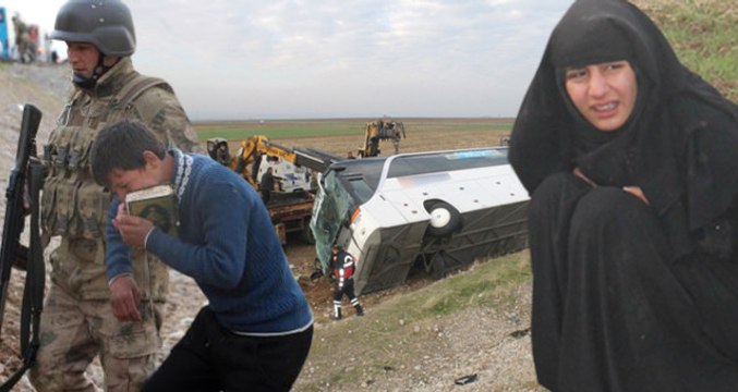 Silopi'de Feci Kaza! Irak'a Yolcu Taşıyan Otobüs Devrildi: 3'ü Çocuk 9 Ölü, 28 Yaralı