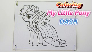 My little Pony RAINBOW DASH Coloring Pages MLP Sp